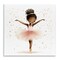 Stupell Industries Pink Ballerina Girl with Gold Wall Plaque, design by Creative Studio